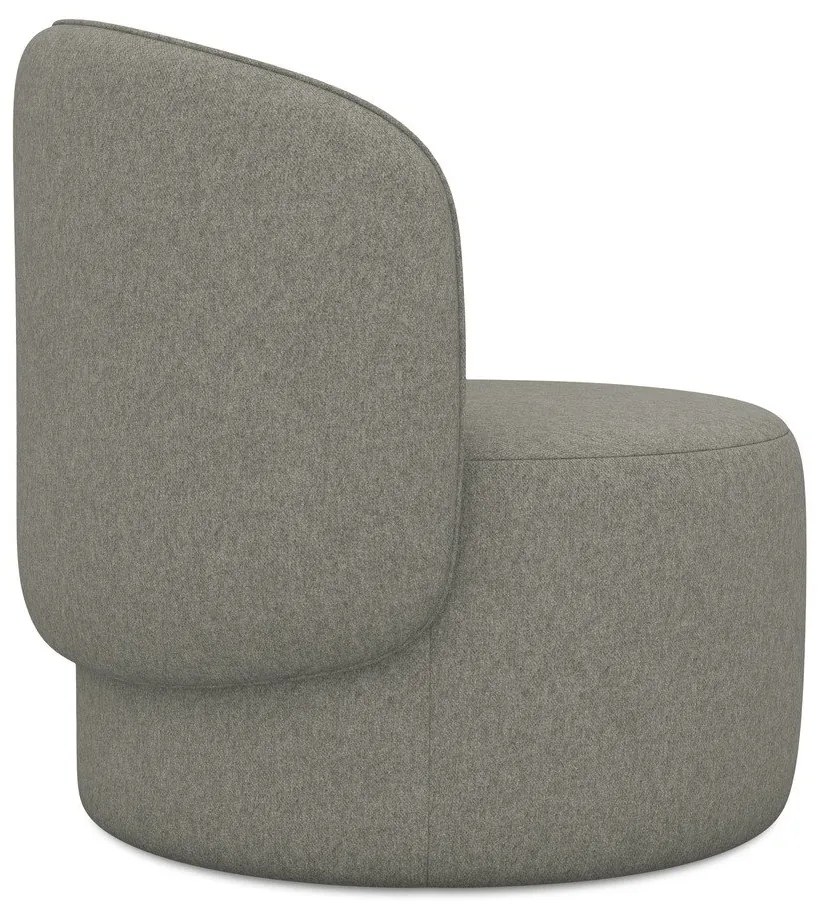 Sivé kreslo Ipo – Makamii