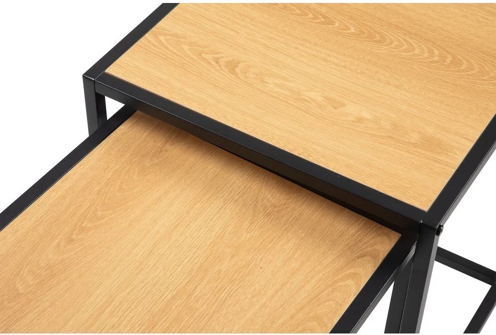 Odkladacie stolíky v súprave 2 ks v dekore duba 38x38 cm Noah – Bonami Essentials