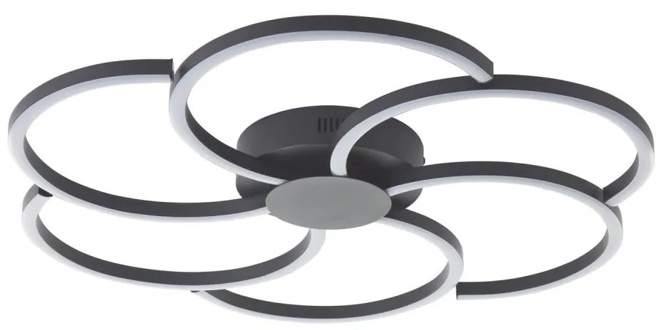 Brilliant - LED Stropné svietidlo FICO LED/32W/230V pr. 65 cm čierna