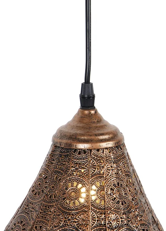 Orientálne závesné svietidlo medené - Billa Dia