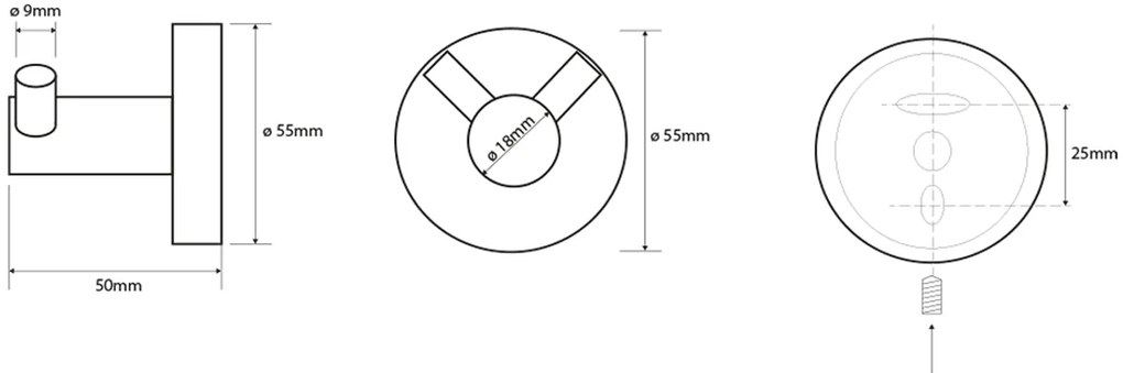Sapho Sapho, X-STEEL vešiačik dvojitý, brúsená nerez, XS200