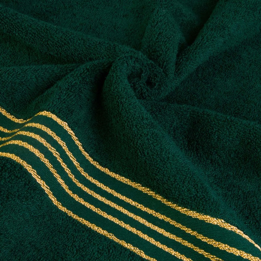 BAVLNENÝ UTERÁK TIWANO 70X140 CM TMAVOZELENÁ