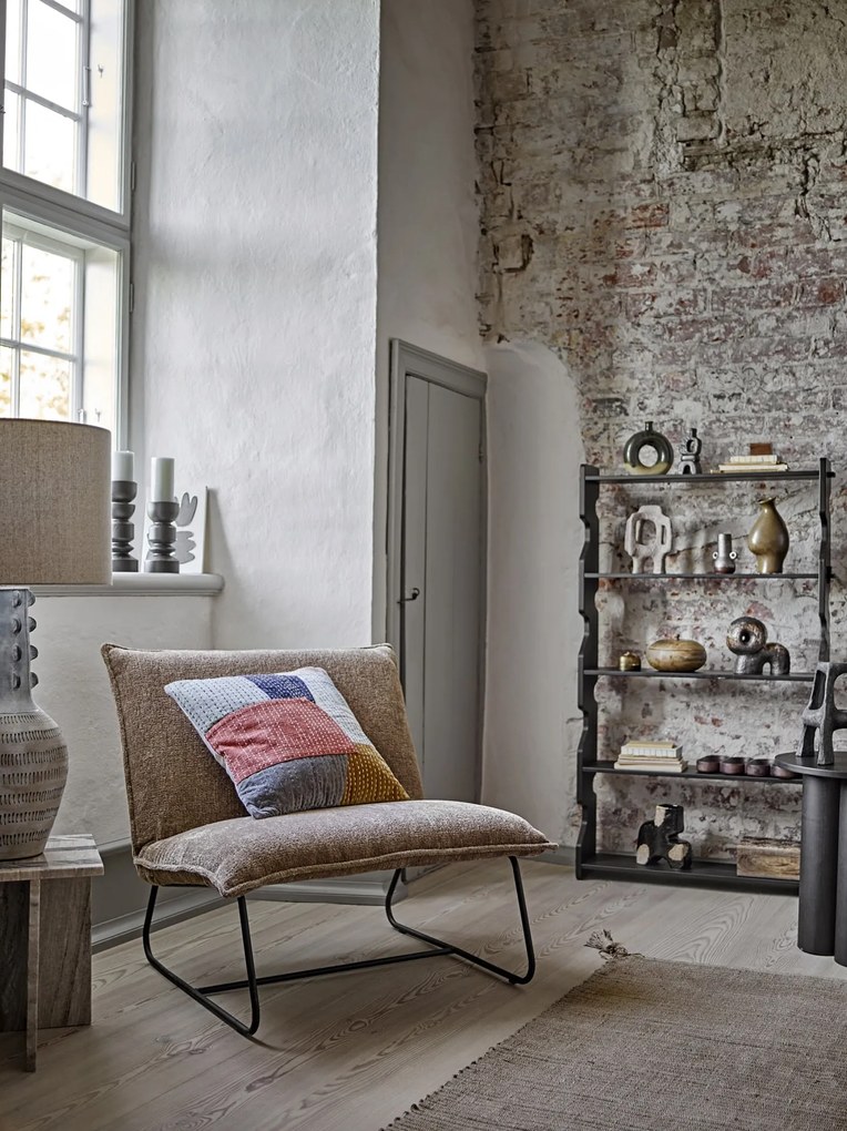 Bloomingville Bavlnený vankúš Montanaro Orange 50 × 50 cm