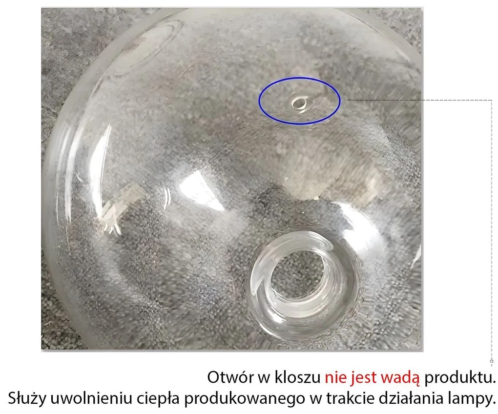 Toolight Toolight, sklenené guľové závesné stropné svietidlo 20cm, APP1683-1CP, zlatá, OSW-04303