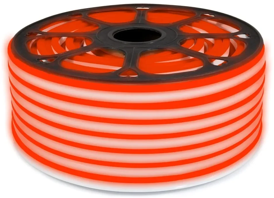 ECOLIGHT LED pásik NEON - 230V - 1m - 8W/m - IP68 - vodotesný - červený