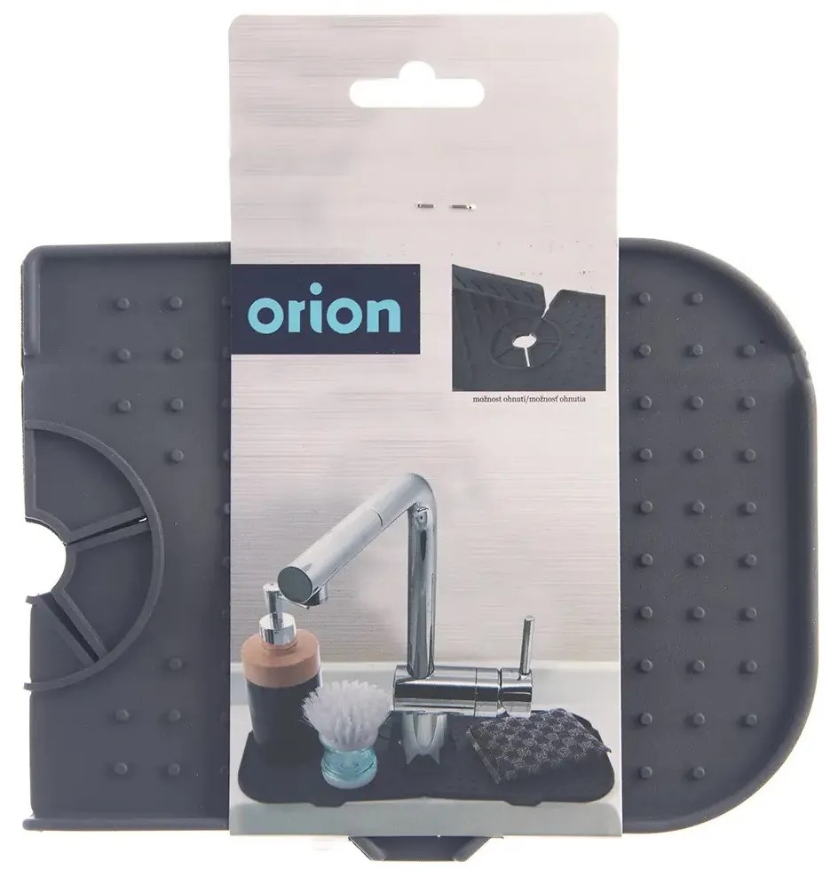 Orion Podložka pod baterii, ke dřezu silikonová, šedá