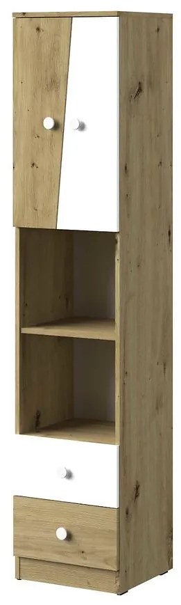 Regál Nero 05  40 – Biely Mat