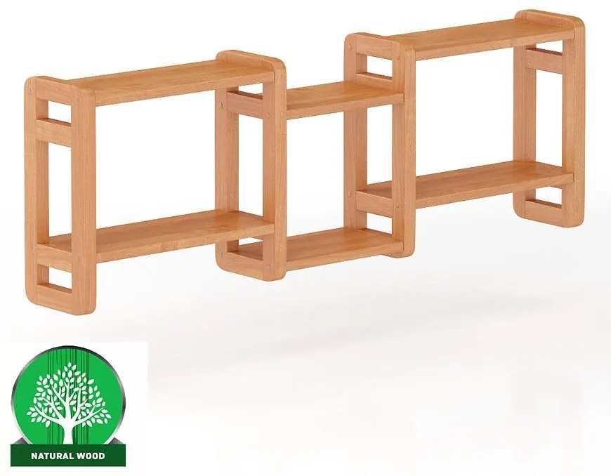 Polička borovica PK103-130x44x19 jelša