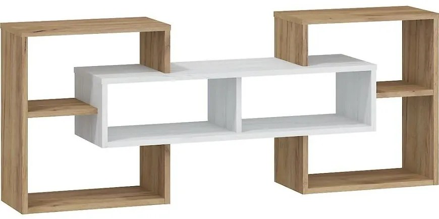 Polička RIO craft biela/zlatý