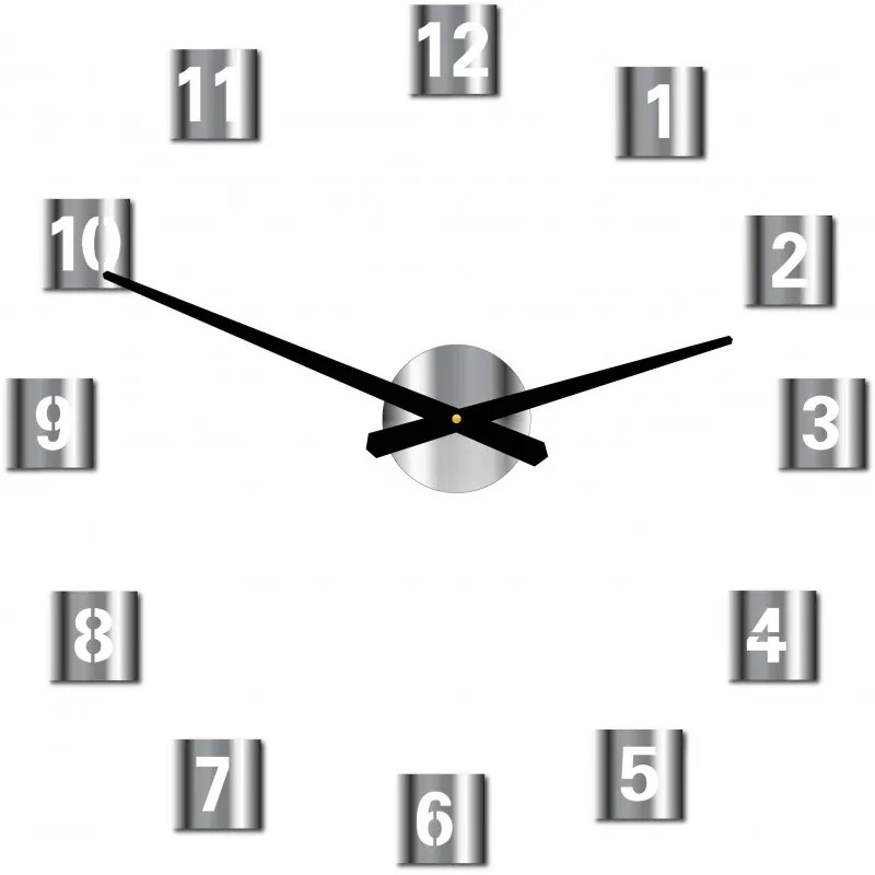 Nástenné hodiny štvorcové hodiny na stenu z plastu  STYLESA 019S