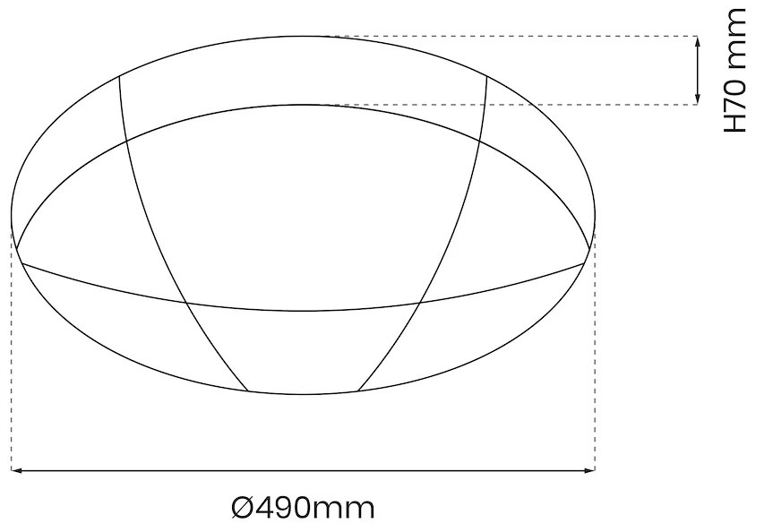 Stropné LED svietidlo Bob, 1x LED 40w, 3000-6000k, w, s ovládačom