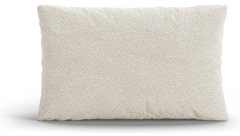 Biely vankúš na gauč z textílie buklé Poppy – Micadoni
