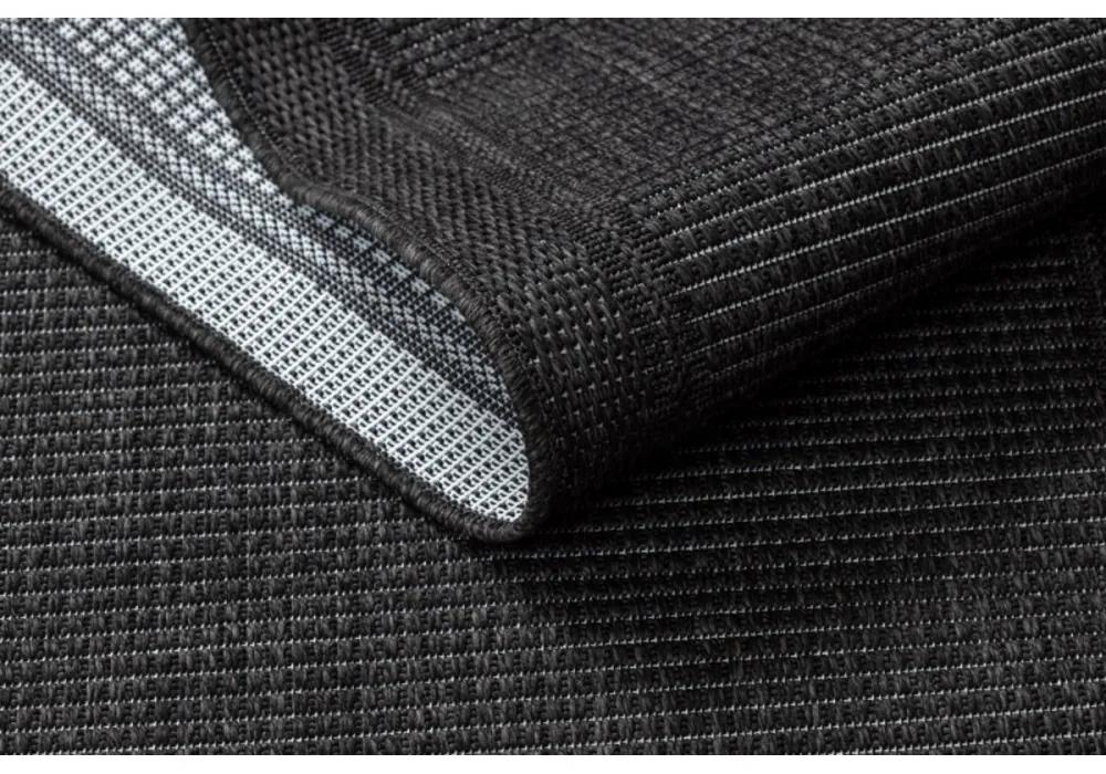 Kusový koberec Duhra čierny atyp 70x250cm
