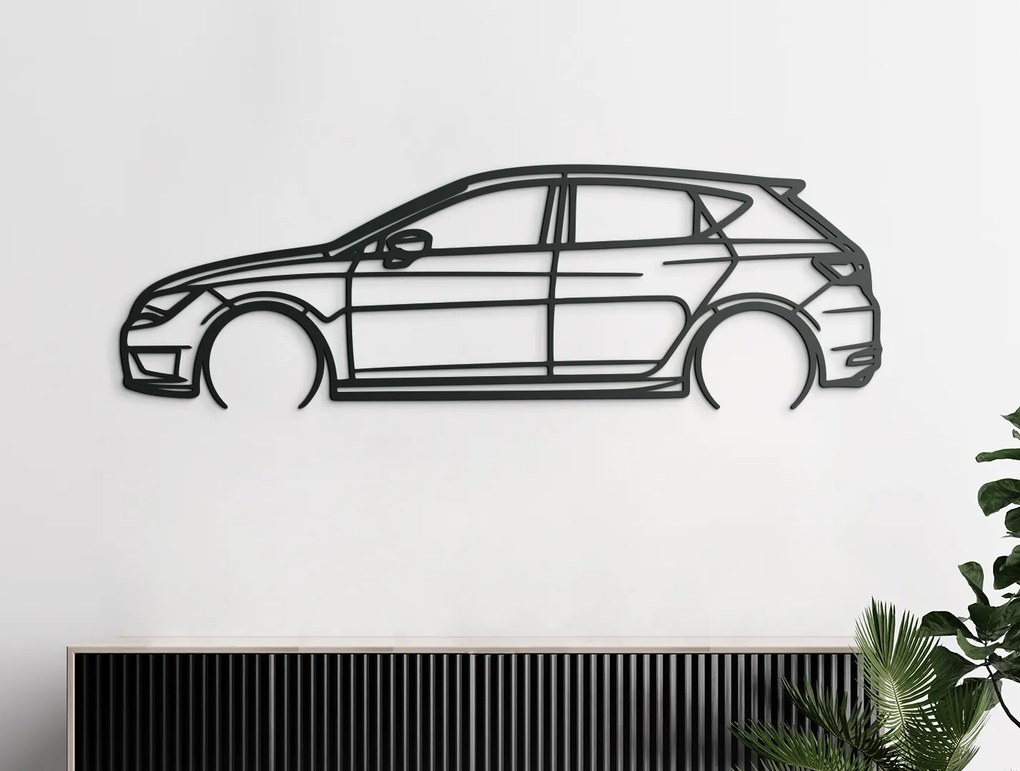 drevko Nálepka auta na stenu Seat Leon TSI Rozmer obrazu: 27,5 x 86 cm, Farba dekorácie: Čierna