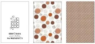 Sada 3 kuchynských utierok Kuke Chocolate 005 40x60 cm hnedá