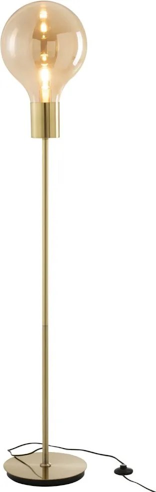 Zlatá sklenená stojaca lampa v tvare žiarovky Baloon - Ø 30 * 160cm