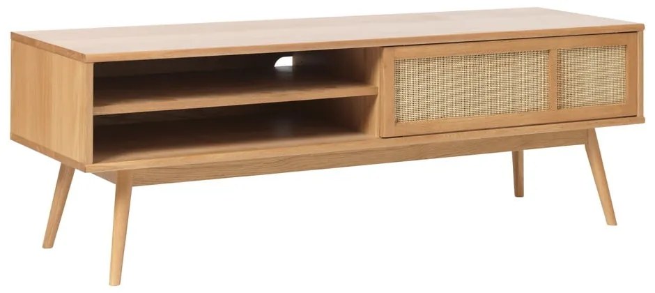 TV stolík v dekore duba v prírodnej farbe 150x50 cm Barrali – Unique Furniture