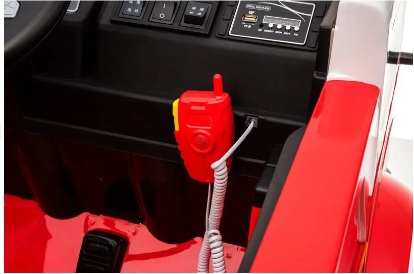 LEAN CARS Pilot LL911 Červené hasičské auto na batérie pre deti