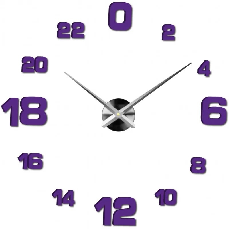 Moderné nalepovacie nástenné hodiny | 3D hodiny 12S022-Wall clock