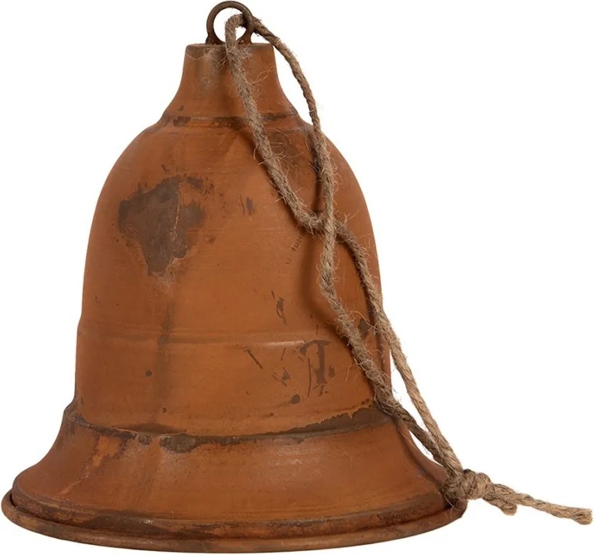 Christmas Decoration Figurine Bell ? 25x28 Cm Brown Metal - ? 25*28 cm