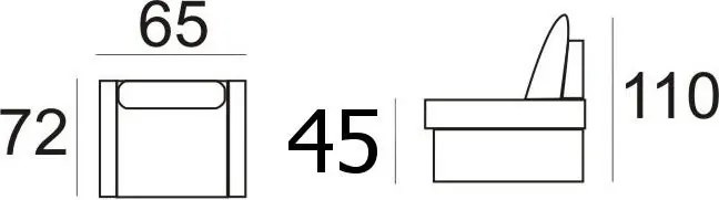 Kožené kreslo Daxter LUX, hnedá (s-12)