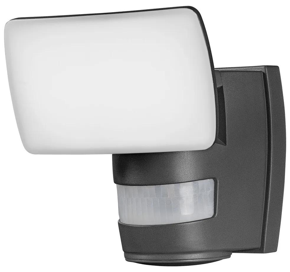 LEDVANCE Vonkajšie nástenné osvetlenie s čidlom ENDURA PRE FLOOD TRACE, 24W, teplá biela, šedé