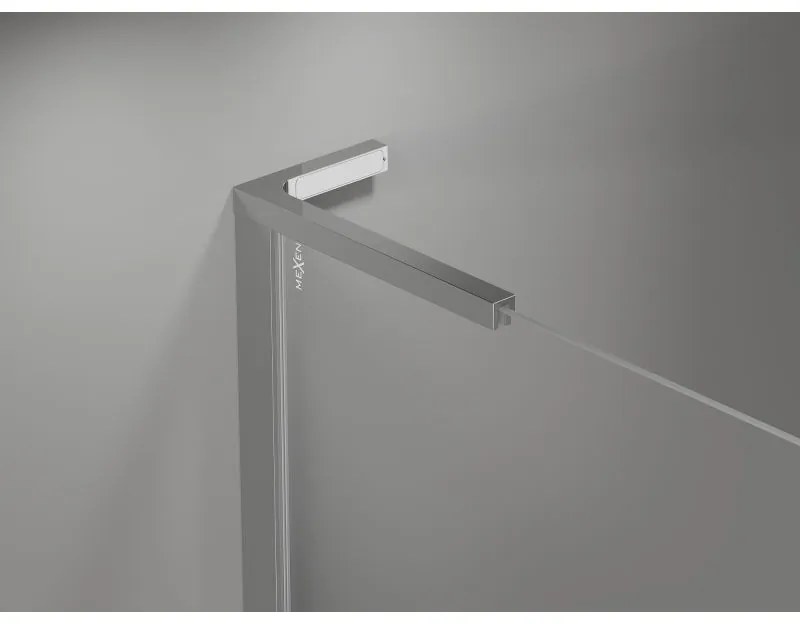 Mexen, Mexen Mist L Duo sklápací sprchový kút 110 x 90 cm, priehľadný, chróm - 8A4L-110-090-01-00