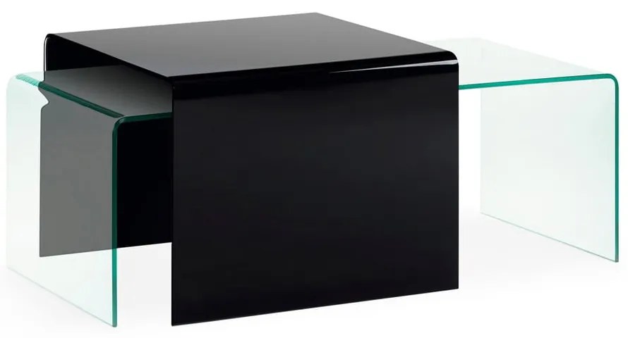 Sklenený odkladací stolík 60x60 cm Burano – Kave Home