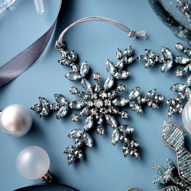 Závesná vianočná dekorácia DIAMOS snehová vločka 710544