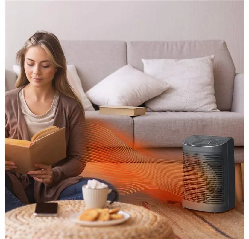 Teplovzdušný ventilátor Rowenta Instant Comfort Aqua SO6511F2 Tmavo šedý (použité)