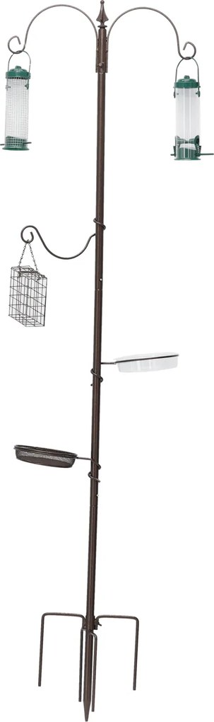 Kovové zapichovací krmítko pro ptáky SOLO 190 cm