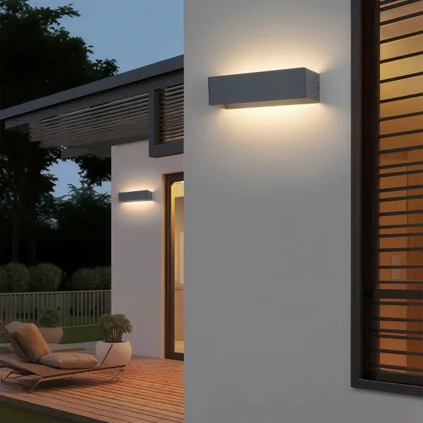 Brilagi - LED vonkajšie nástenné svietidlo DONNANI LED/12W/230V 30 cm antracitové IP44