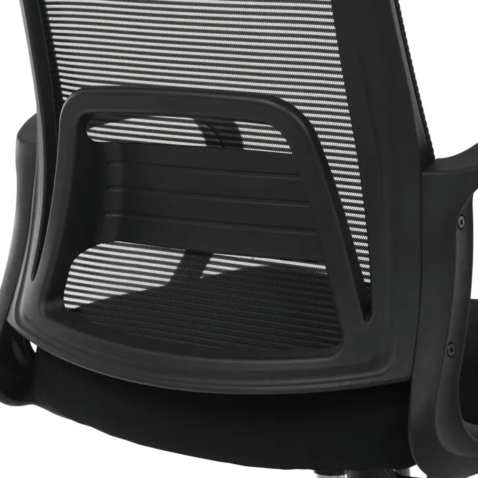 Autronic BONTEC Kancelárska stolička, hojdací mechanizmus, čierna sieťovina, KA-S3015 BK Farba: Čierna