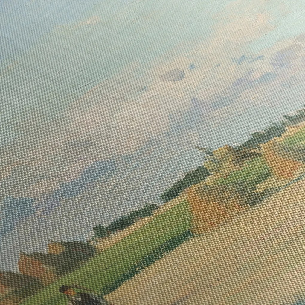 Obraz - Camille Pissarro, Landscape, Ile de France, reprodukcia (90x60 cm)