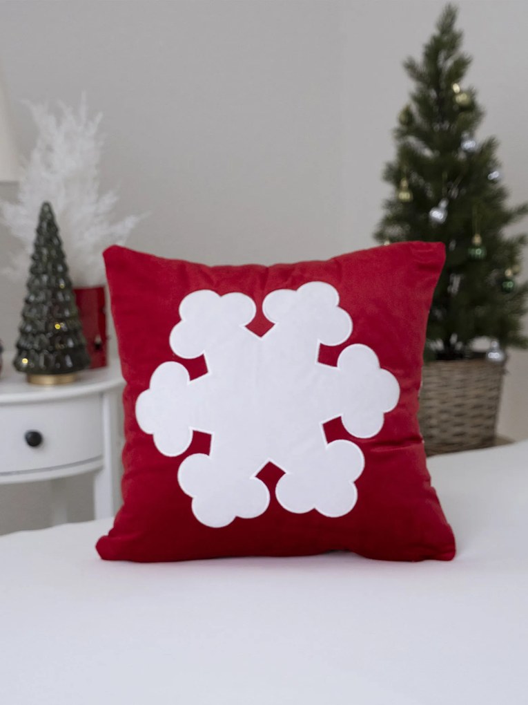 Vianočná obliečka na vankúš mikroplyš 40 × 40 cm - Luskáčikove Vianoce