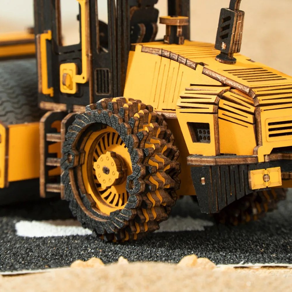 Robotime Rokr 3D dřevěné puzzle Silniční válec 149 ks