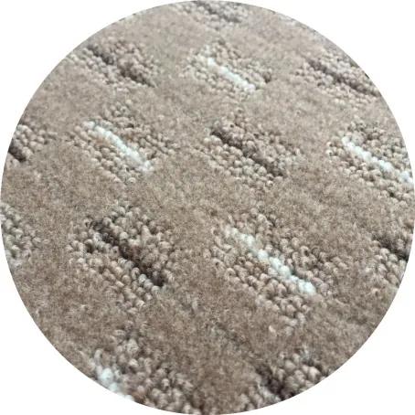 Vopi koberce Kusový koberec Valencia béžová kulatý - 400x400 (průměr) kruh cm