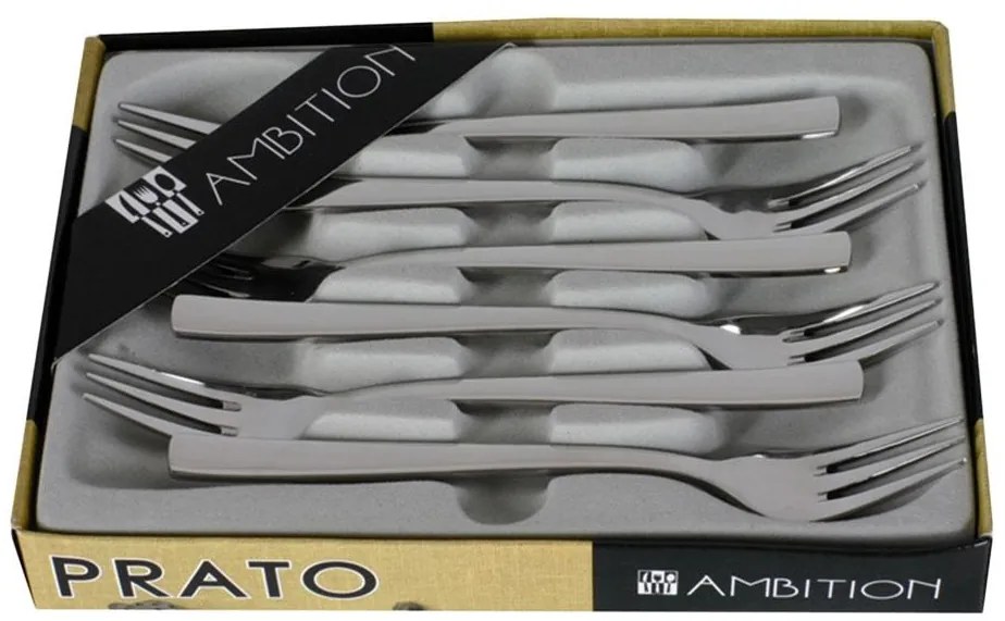 Sada 6 dezertných vidličiek Prato 15,5 cm AMBITION