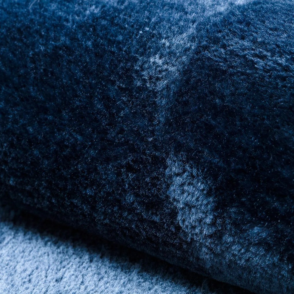 Dywany Łuszczów, Kusový koberec Visco Rabbit Dark blue 10, 120x170, modrá, detská izba