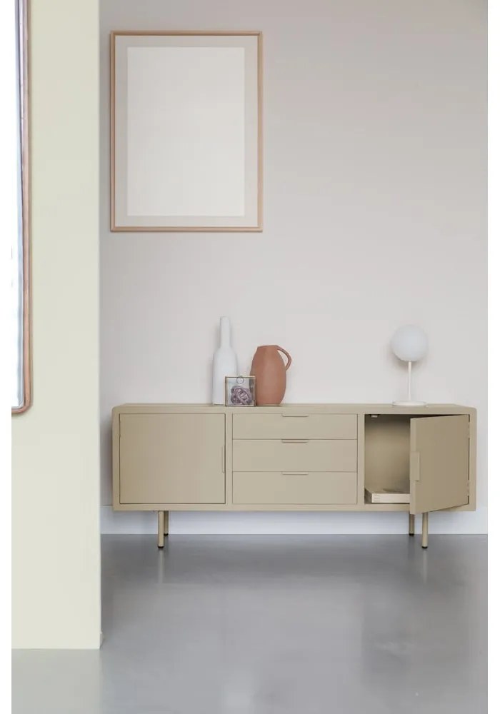 Béžová komoda 140x55x40 cm Kos – White Label