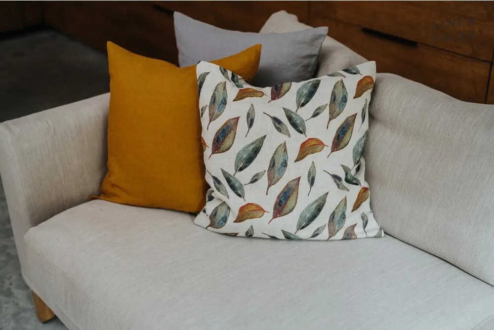 Ľanová obliečka na vankúš 50x50 cm Golden Fall – Linen Tales