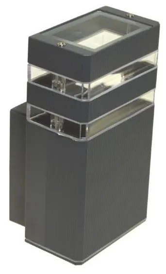 Vonkajšie nástenné svietidlo SANTA 1xGU10/30W/230V IP54 antracit