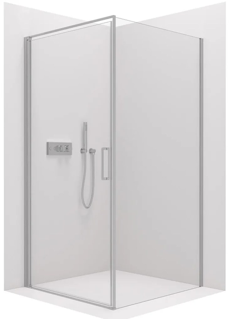 Cerano Porte, 1-krídlový sprchovací kút 100x70 cm, 8mm číre sklo, chrómový profil, CER-CER-413519
