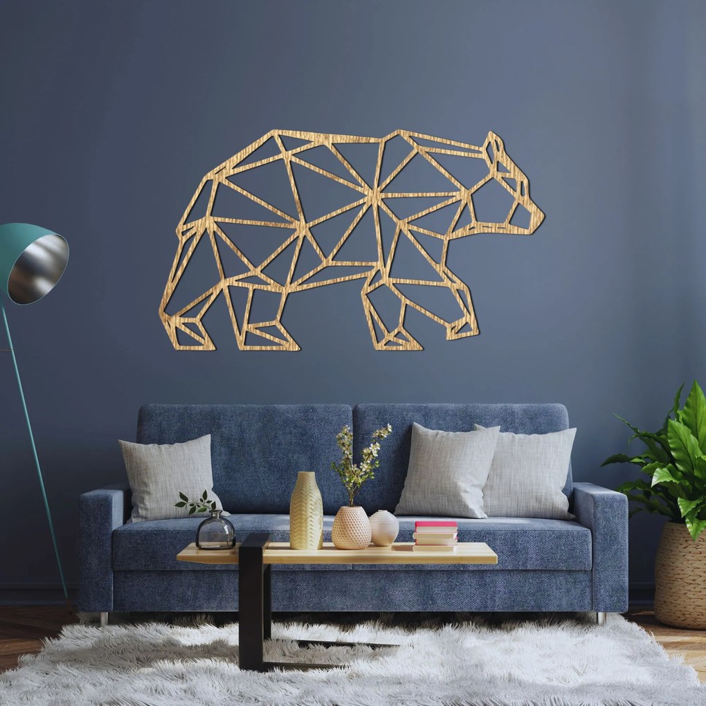 SENTOP | Moderná geometrická dekorácia na stenu medveď I SENTOP PR0240