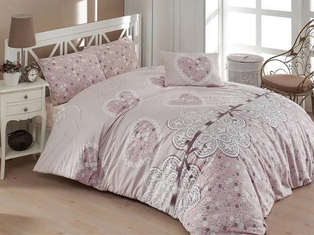 Brotex Predĺžené obliečky bavlna 140x220, 70x90 Dream love zips