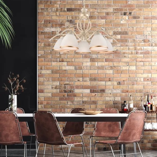 Luster na reťazi RETRO II 5xE27/60W/230V