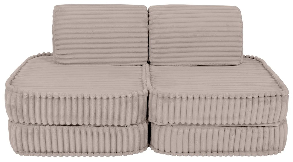 MeowBaby® Churros detská pohovka Basic, Pebble Beige