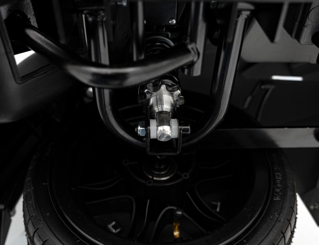 Ramiz Lamborghini Aventador SV batéria pre 2 deti Sivá + Bezkartáčový motor + Nafukovacie kolesá + LED audio