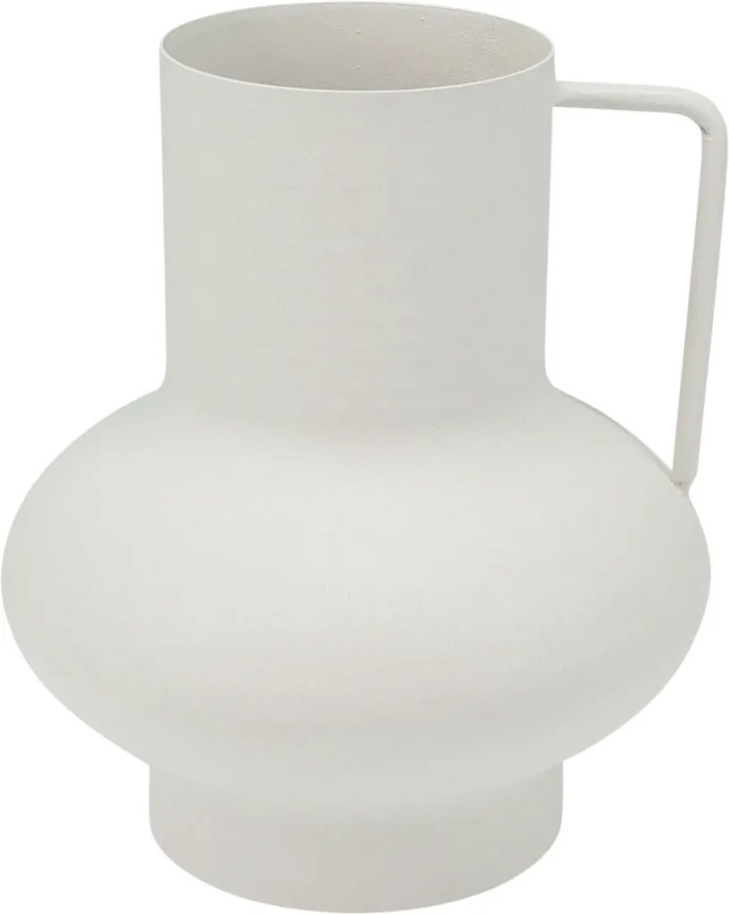 Váza 15 cm, biely zinok