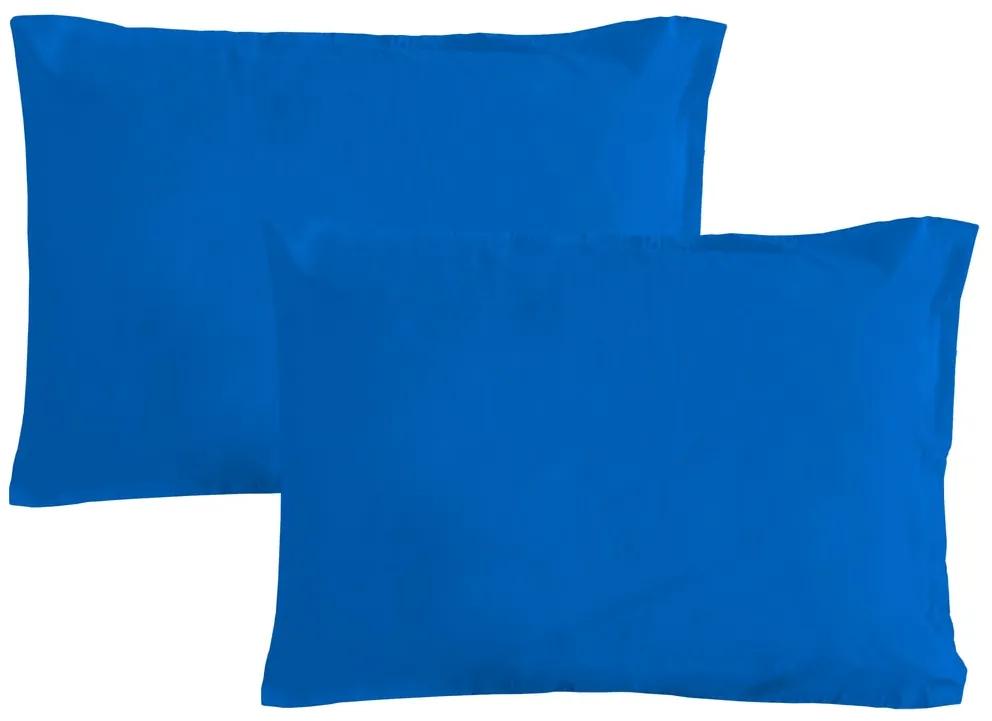 Gipetex Natural Dream Obliečka na vankúš talianskej výroby 100% bavlna - 2 ks stř.modrá - 2 ks 70x90 cm